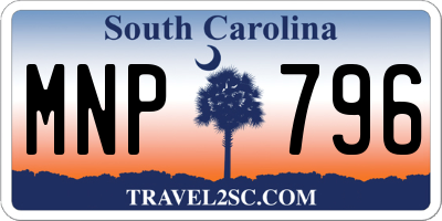 SC license plate MNP796