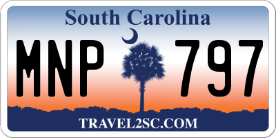SC license plate MNP797