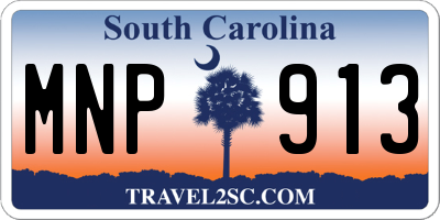 SC license plate MNP913