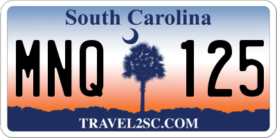 SC license plate MNQ125