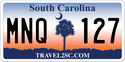 SC license plate MNQ127