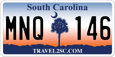SC license plate MNQ146
