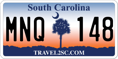 SC license plate MNQ148