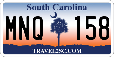 SC license plate MNQ158