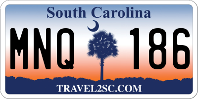 SC license plate MNQ186
