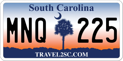 SC license plate MNQ225