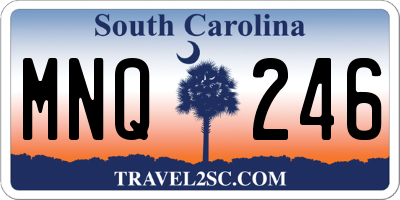 SC license plate MNQ246