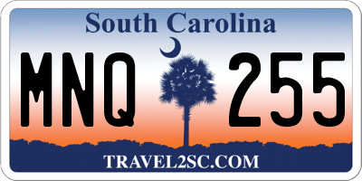 SC license plate MNQ255