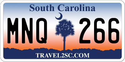 SC license plate MNQ266