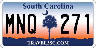 SC license plate MNQ271