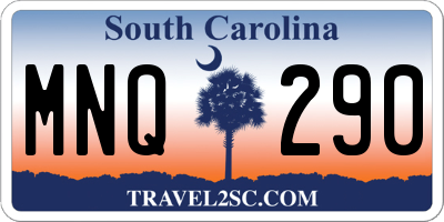 SC license plate MNQ290
