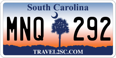 SC license plate MNQ292
