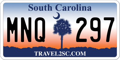 SC license plate MNQ297