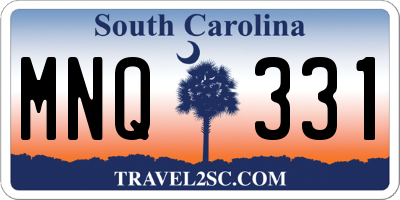 SC license plate MNQ331