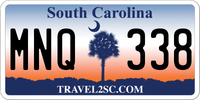 SC license plate MNQ338