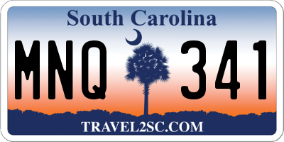 SC license plate MNQ341