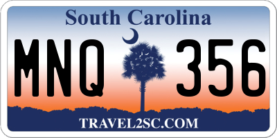 SC license plate MNQ356