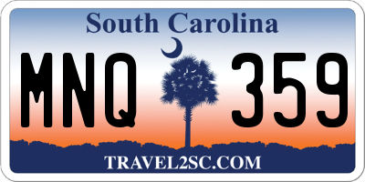 SC license plate MNQ359