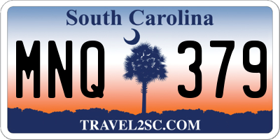 SC license plate MNQ379