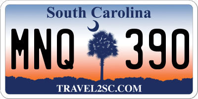 SC license plate MNQ390
