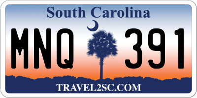 SC license plate MNQ391