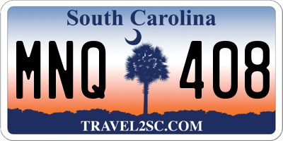 SC license plate MNQ408