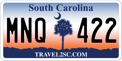 SC license plate MNQ422