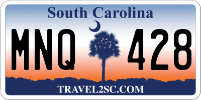 SC license plate MNQ428
