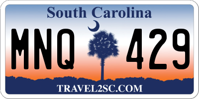 SC license plate MNQ429
