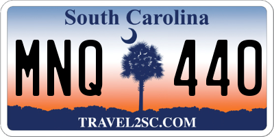 SC license plate MNQ440