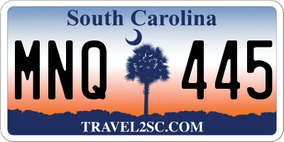 SC license plate MNQ445