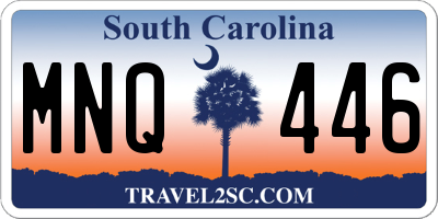 SC license plate MNQ446