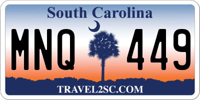 SC license plate MNQ449