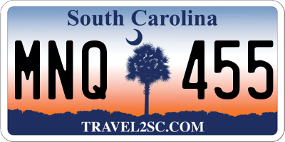 SC license plate MNQ455