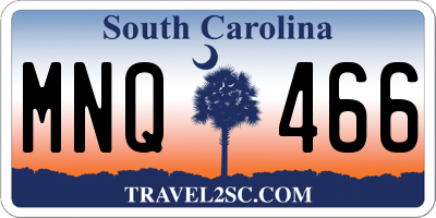 SC license plate MNQ466