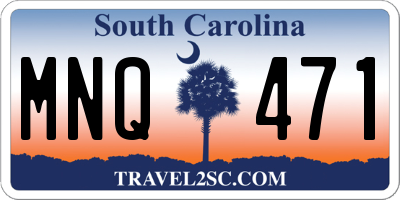 SC license plate MNQ471