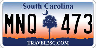 SC license plate MNQ473