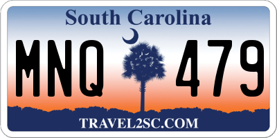 SC license plate MNQ479