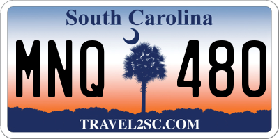 SC license plate MNQ480