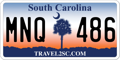 SC license plate MNQ486