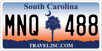 SC license plate MNQ488