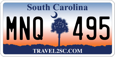 SC license plate MNQ495
