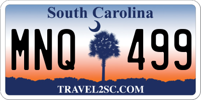 SC license plate MNQ499