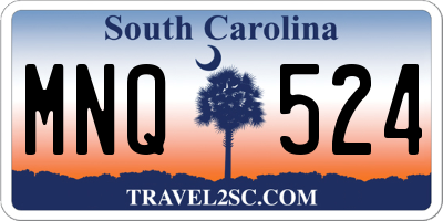 SC license plate MNQ524