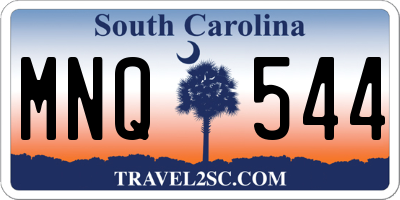 SC license plate MNQ544
