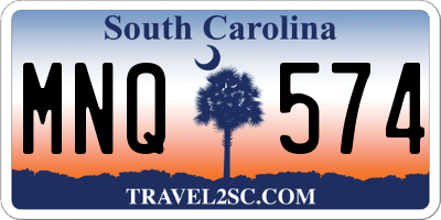 SC license plate MNQ574