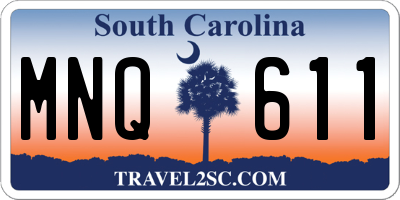 SC license plate MNQ611