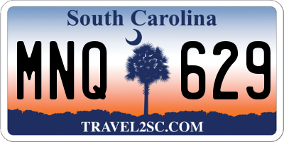SC license plate MNQ629
