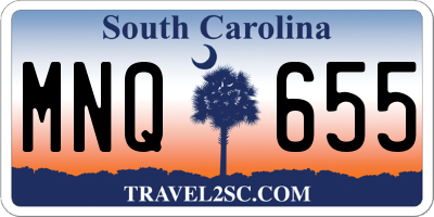 SC license plate MNQ655