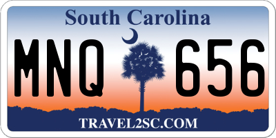 SC license plate MNQ656